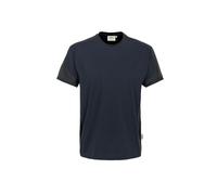 Hakro No. 0290 T-Shirt Contrast MIKRALINAR® tinte/anthrazit - XL