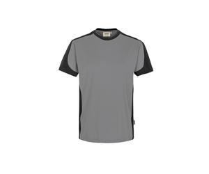 Hakro No. 0290 T-Shirt Contrast MIKRALINAR® titan/anthrazit - L