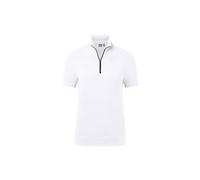 Hakro No. 0334 Damen Zip-Shirt Piqué MIKRALINAR® ECO weiß - M