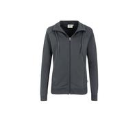 HAKRO Damen Sweatjacke College 406, anthrazit, Größe XL (Outdoorkleidung & Freizeitkleidung)