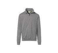 Hakro No. 0451 Zip-Sweatshirt Premium grau meliert - S