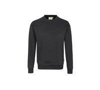 HAKRO 475 Comfort Fit Sweatshirt karbongrau, Einfarbig