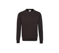 HAKRO 475 Comfort Fit Sweatshirt Rundhals schokolade, Einfarbig