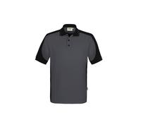 HAKRO Performance Regular Fit Poloshirt Karbongrau/schwarz, Zweifarbig