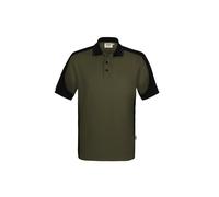 HAKRO Performance Regular Fit Poloshirt Olive/schwarz, Zweifarbig