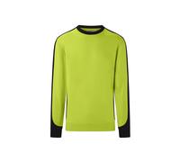 Hakro No. 0549 Sweatshirt Contrast MIKRALINAR® ECO kiwi/schwarz - 4XL