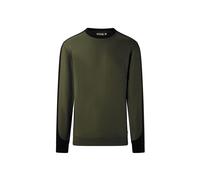 Hakro No. 0549 Sweatshirt Contrast MIKRALINAR® ECO olive/schwarz - M