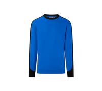 Hakro No. 0549 Sweatshirt Contrast MIKRALINAR® ECO royalblau/schwarz - 2XL