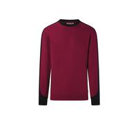 Hakro No. 0549 Sweatshirt Contrast MIKRALINAR® ECO weinrot/schwarz - XS