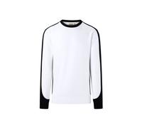 Hakro No. 0549 Sweatshirt Contrast MIKRALINAR® ECO weiß/schwarz - XS