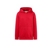 Hakro No. 0562 Kinder Kapuzen-Sweatshirt Bio-Baumwolle rot - 134/140