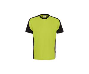 Hakro No. 0590 T-Shirt Contrast MIKRALINAR® ECO kiwi/schwarz - XL