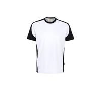 Hakro No. 0590 T-Shirt Contrast MIKRALINAR® ECO weiß/schwarz - 2XL