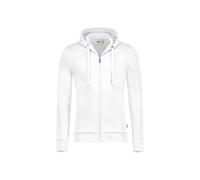 Hakro No. 0605 Kapuzen-Sweatjacke Premium weiß - XS
