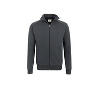 Hakro No. 0606 Sweatjacke Premium anthrazit - XL