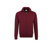 Hakro Herren Sweatjacke College 606 Weinrot Größe M