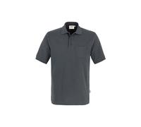 Hakro No. 0812 Pocket-Poloshirt MIKRALINAR® anthrazit - 5XL