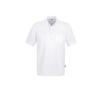 Hakro No. 0812 Pocket-Poloshirt MIKRALINAR® weiß - 4XL