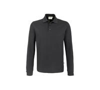 Hakro No. 0815 Longsleeve-Poloshirt MIKRALINAR® karbongrau - 3XL