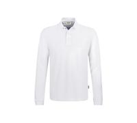 Hakro No. 0821 Longsleeve-Poloshirt MIKRALINAR® HACCP weiß - 4XL