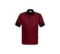Hakro Poloshirt Contrast Mikralinar® - Weinrot / Anthrazit , S (EU)