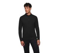 Hakro No. 0815 Longsleeve-Poloshirt MIKRALINAR® schwarz - 5XL