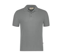 HAKRO Poloshirt Bio-Baumwolle GOTS grau meliert, 3XL