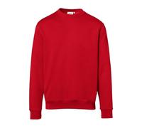 HAKRO Organic Regular Fit Sweatshirt Rundhals rot, Einfarbig