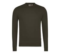 HAKRO Performance Comfort Fit Sweatshirt Rundhals olive, Einfarbig