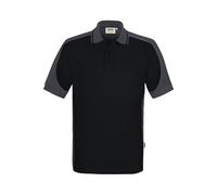 HAKRO Performance Regular Fit Poloshirt Schwarz/karbongrau, Zweifarbig