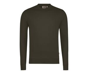 HAKRO Performance Regular Fit Sweatshirt Rundhals olive, Einfarbig