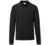 HAKRO Pocket-Longsleeve-Polo ECO #817 Gr. 2XS schwarz