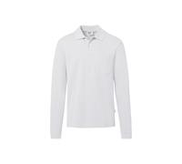 HAKRO Regular Fit Longsleeve Poloshirt weiss, Einfarbig