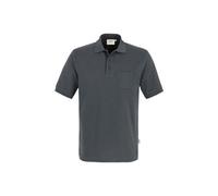 HAKRO Pocket-Poloshirt Mikralinar® 812, anthrazit, Größe XS (Arbeitshemd & Arbeitsshirt)