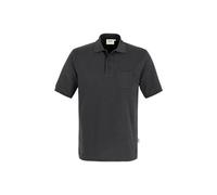 HAKRO Pocket-Poloshirt Mikralinar® 812, karbongrau, Größe S (Arbeitshemd & Arbeitsshirt)