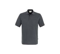 HAKRO Pocket-Poloshirt Mikralinar® 812, anthrazit, Größe S (Arbeitshemd & Arbeitsshirt)