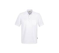HAKRO Pocket-Poloshirt Mikralinar® 812, weiß, Größe L (Arbeitshemd & Arbeitsshirt)