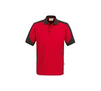 Hakro Poloshirt Contrast Mikralinar® - Rot / Anthrazit , L (EU)