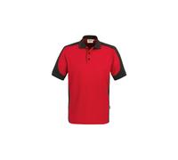 Hakro Poloshirt Contrast Mikralinar® - Rot / Anthrazit , L (EU)