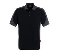 Hakro Polo-Shirt Contrast Performance, schwarz, Unisex-Größe: L