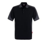 Hakro Polo-Shirt Contrast Performance, schwarz, Unisex-Größe: M