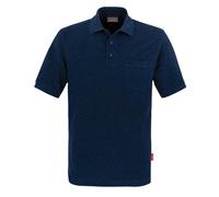 HAKRO Polo-Shirt mit Tasche, tinte, Gr. M