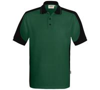 HAKRO Performance Regular Fit Poloshirt Tanne/schwarz, Zweifarbig