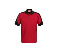 Hakro Contrast-Poloshirt Performance - rot/anthrazit 4XL