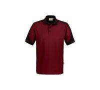 Hakro Poloshirt Contrast Performance - weinrot/anthrazit 4XL