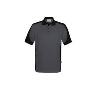 Hakro Poloshirt Contrast Mikralinar Eco 0539 karbongrau/schwarz XS