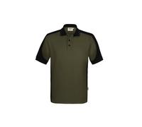 HAKRO Performance Regular Fit Poloshirt Olive/schwarz, Zweifarbig