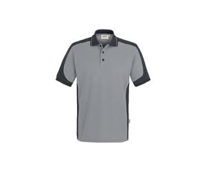 HAKRO Poloshirt Contrast MIKRALINAR® titan/anthrazit, M - 839 - titan/anthrazit | M