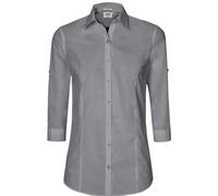 HAKRO 3/4-Arm-Vario Bluse Mikralinar® 120, titan, Größe 2XS (Arbeitshemd & Arbeitsshirt)