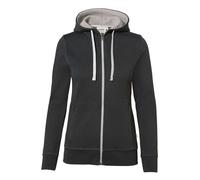 HAKRO Regular Fit Damen Kapuzenjacke dunkelgrau, Einfarbig